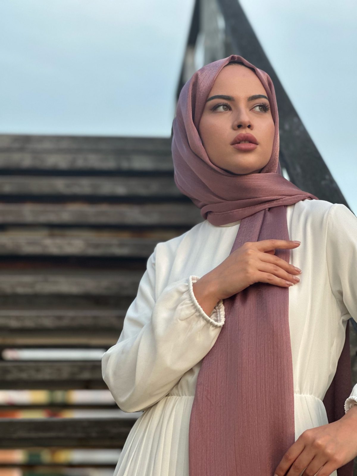 İdol Janjan Şal - Koyu Pudra