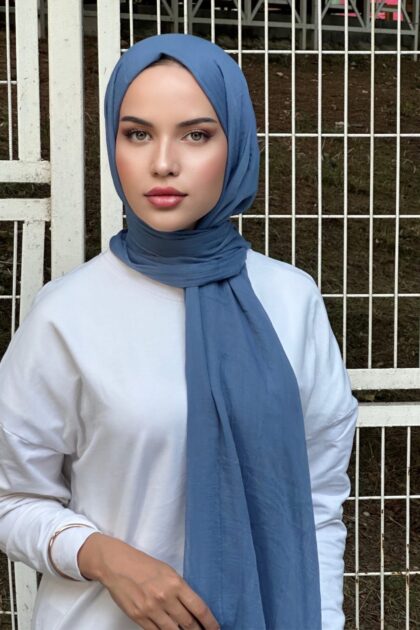 Premium Dubai Şal - İndigo