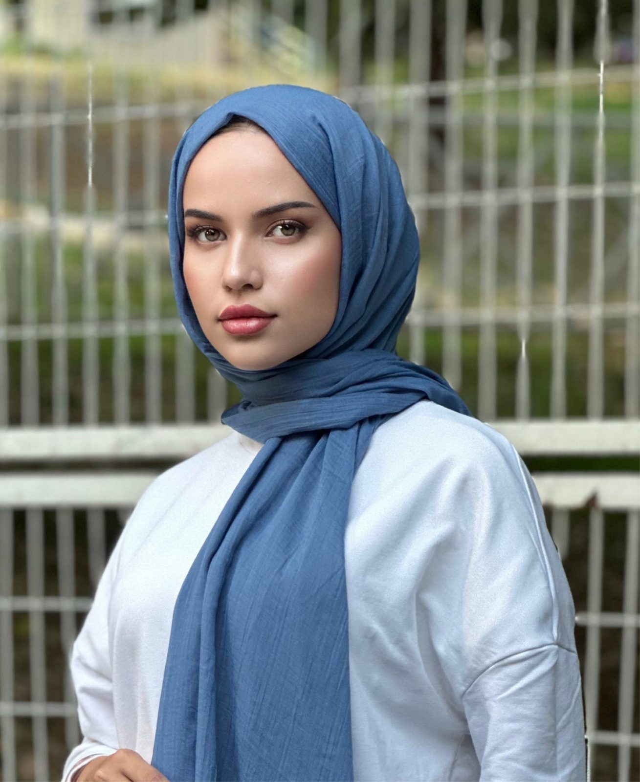 Premium Dubai Şal - İndigo