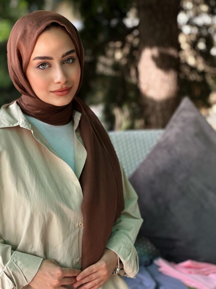 Premium Dubai Şal - Kahve