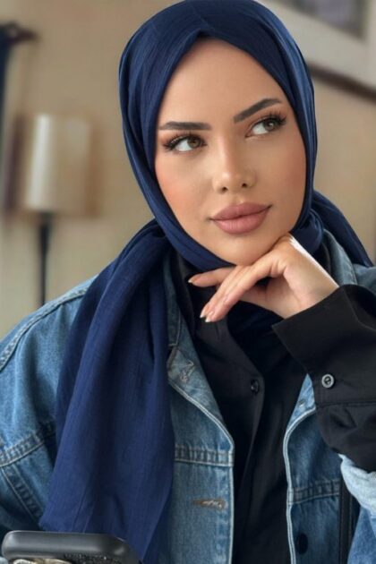 Premium Dubai Şal - Lacivert