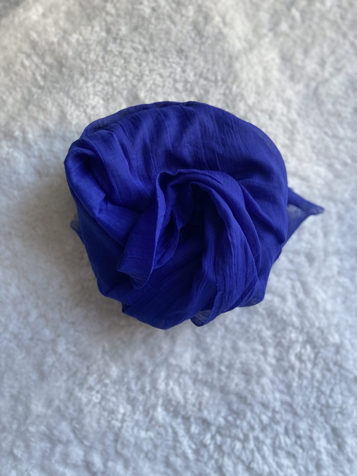 Premium Dubai Şal - Saks Mavi