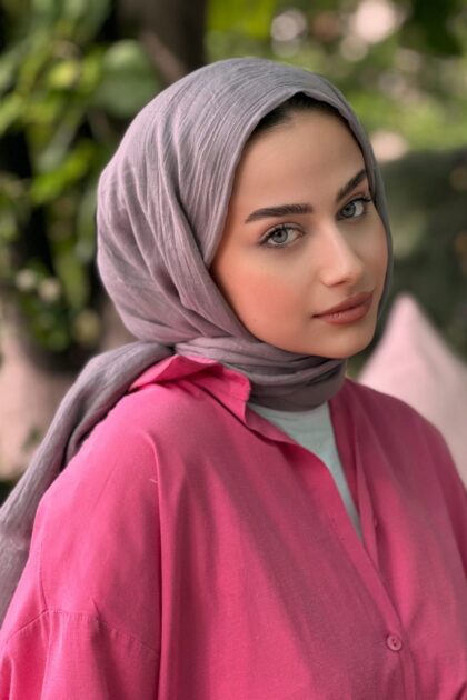 Premium Dubai Şal - Soft Lila