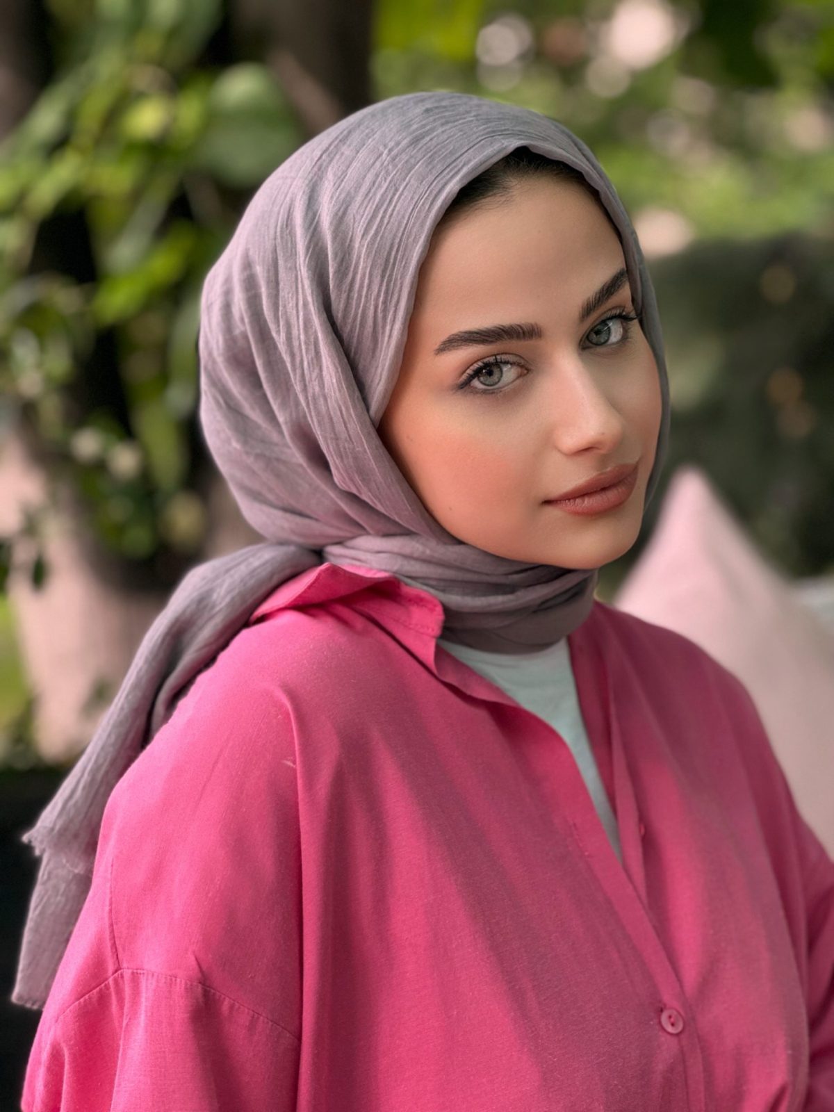 Premium Dubai Şal - Soft Lila