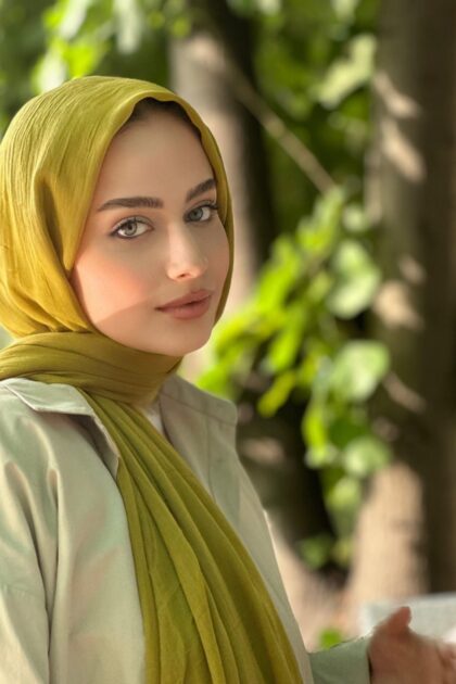 Premium Dubai Şal - Yağ Yeşili