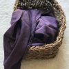 Organic Stonewashed Cotton Shawl - Purple