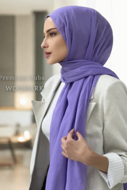 Premium Dubai Şal - Lila