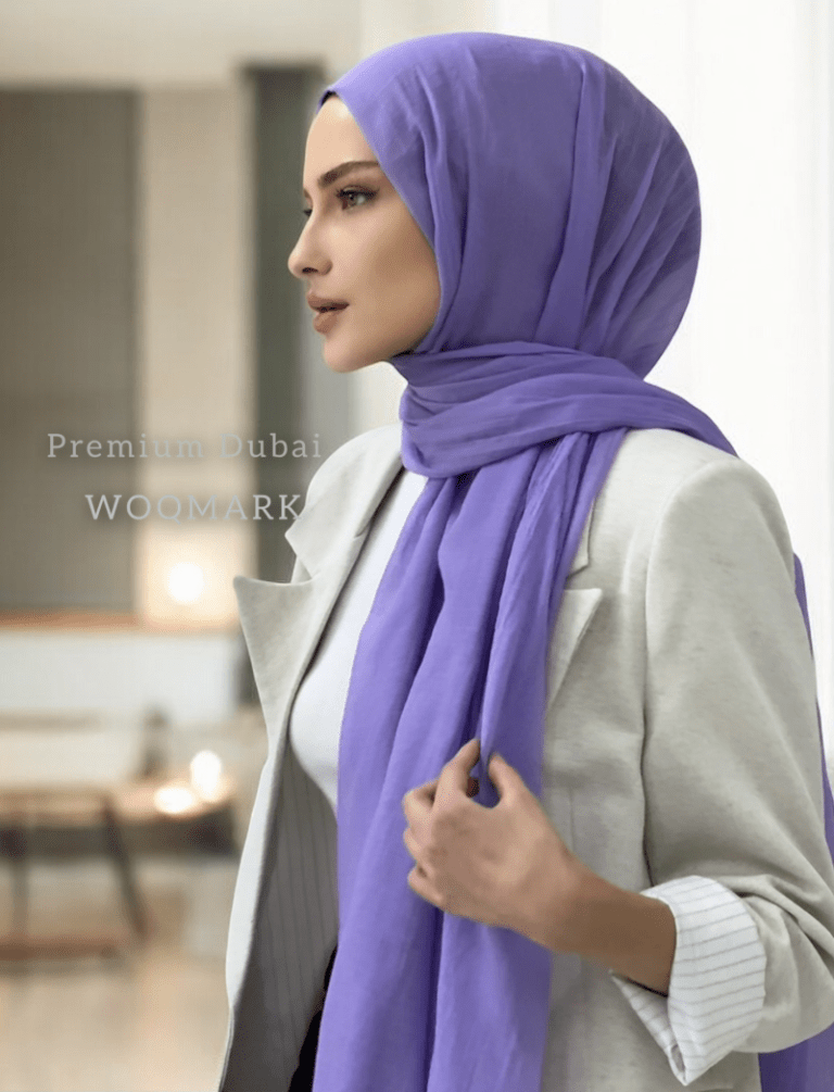 Premium Dubai Şal - Lila