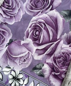 Rose Desen Hint İpeği Şal- Lila - Ürün Özellikleri - Ölçü: 190x70cm - Kumaş Türü: Hint İpeği - Ürünlerimiz polyester içermemektedir.
