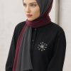 Dubai Degrade Şal - Gri Bordo