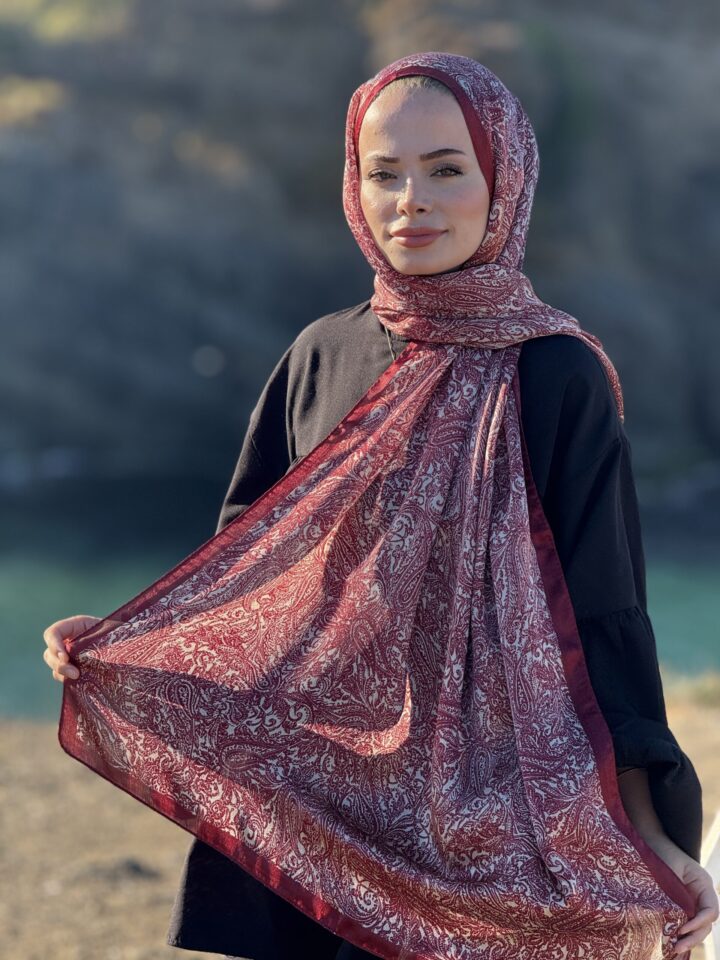 İdol Şal - Bordo