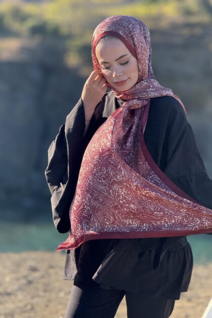 İdol Şal - Bordo