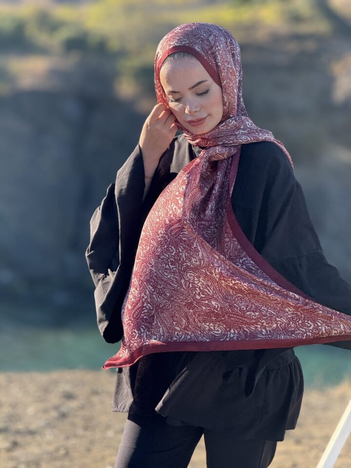 İdol Şal - Bordo