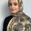 Rose Desen Hint İpeği Şal
