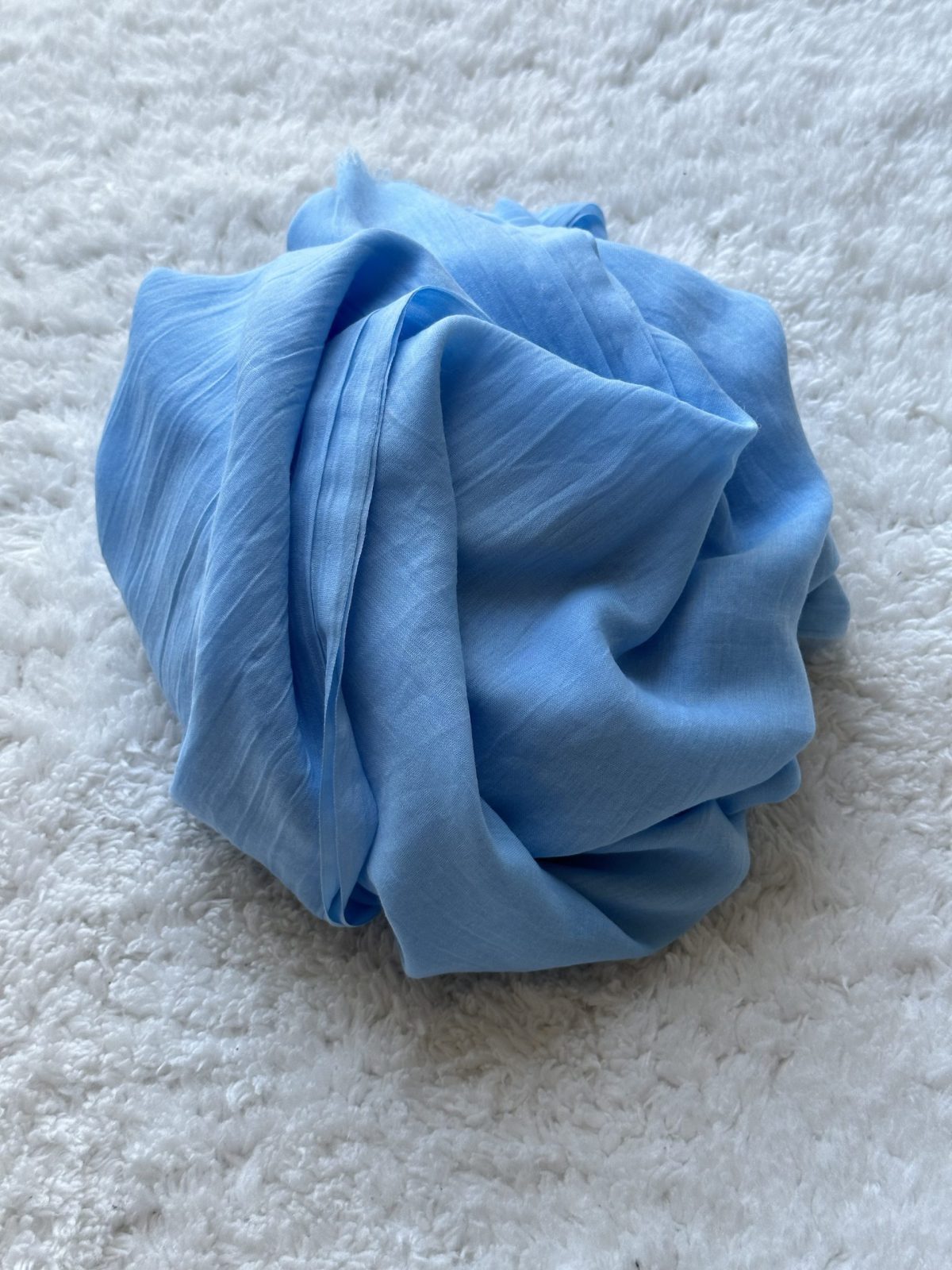 Premium Dubai Şal - Bebe Mavi