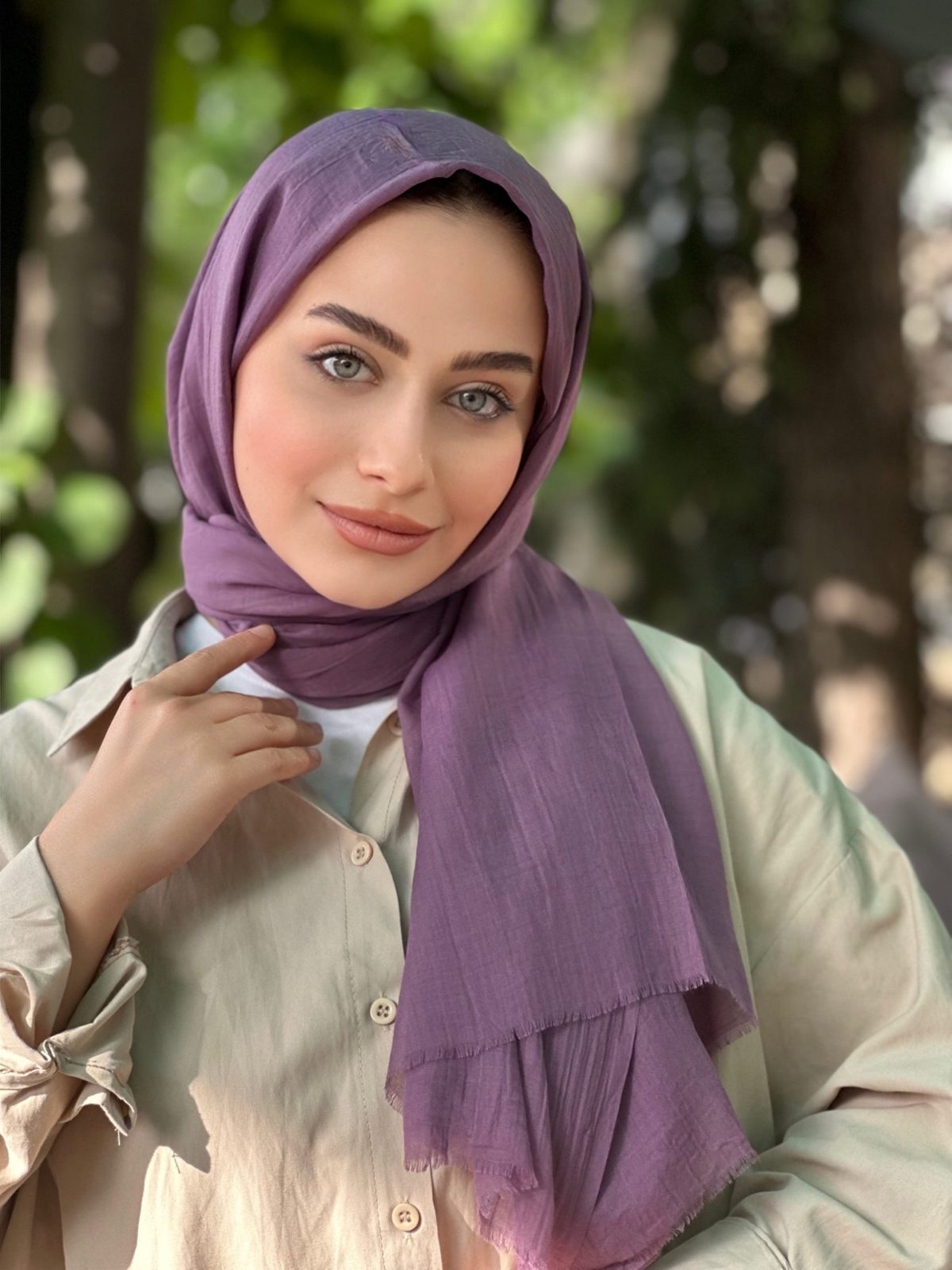 Premium Dubai Şal - Mürdüm