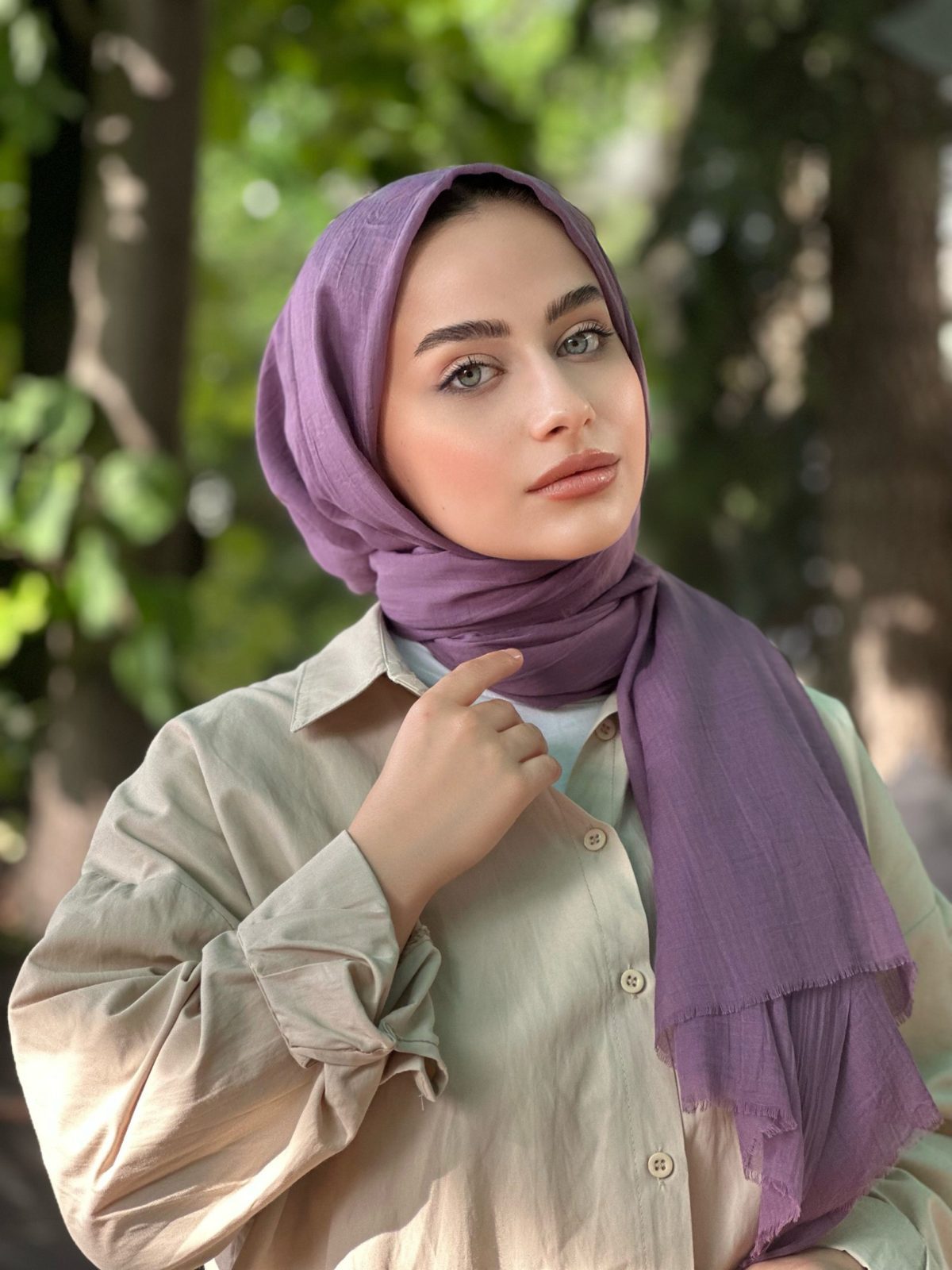 Premium Dubai Şal - Mürdüm