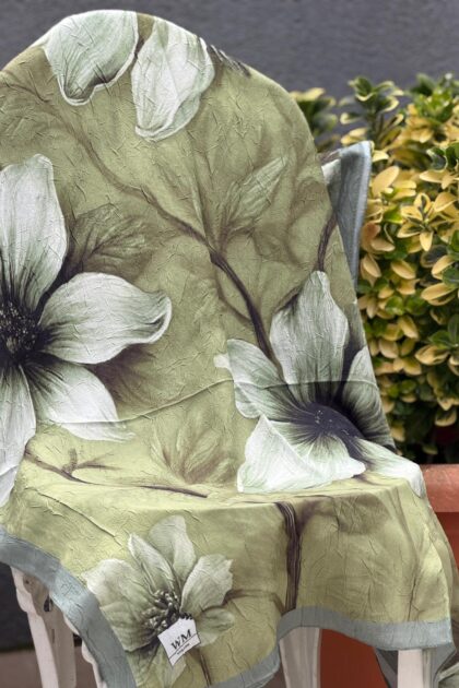 Bella Soft Kraş Şal - Küf Yeşil