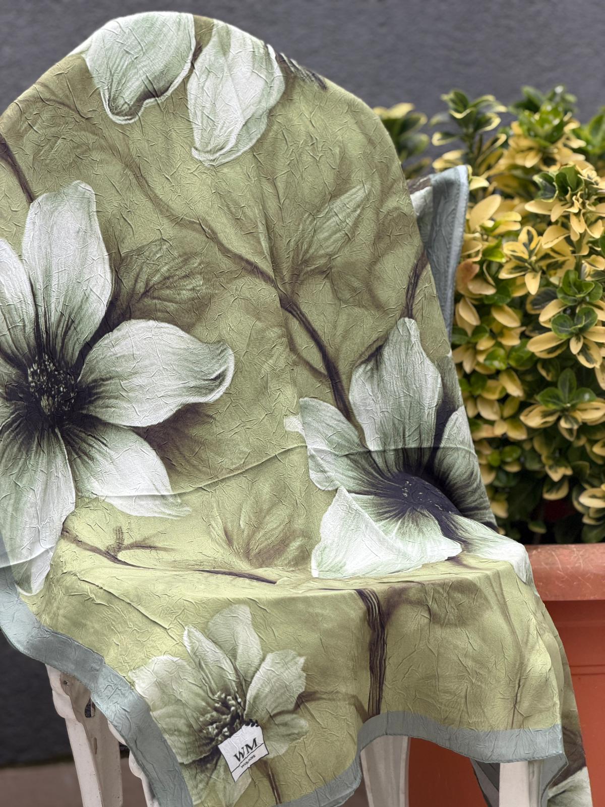 Bella Soft Kraş Şal - Küf Yeşil