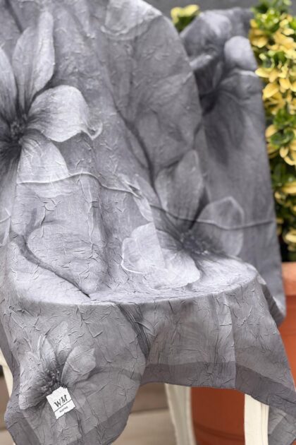 Bella Soft Kraş Şal - Füme