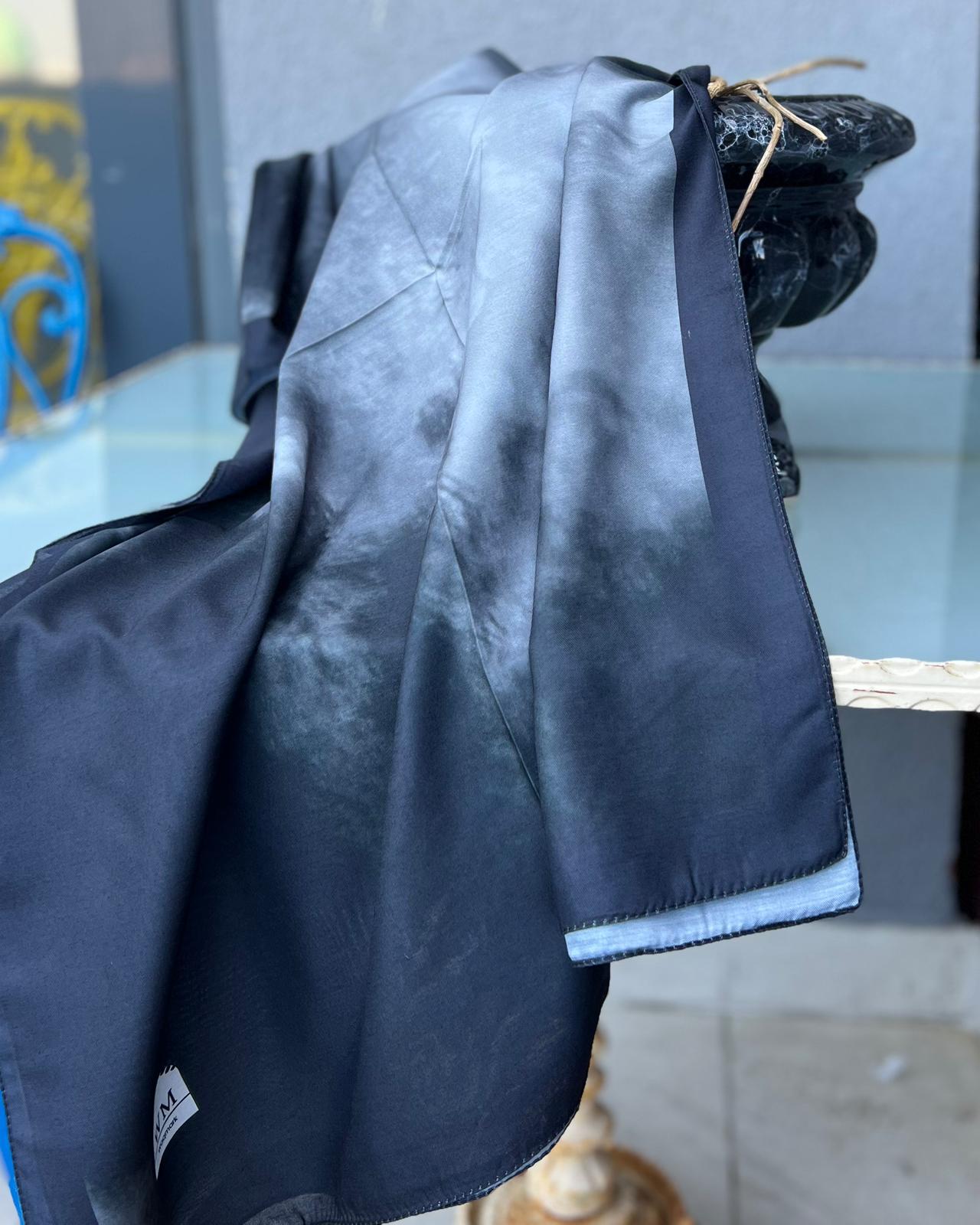 Bulut Soft Şal - Siyah Beyaz