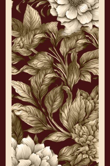 Fleur Soft Şal - Bordo